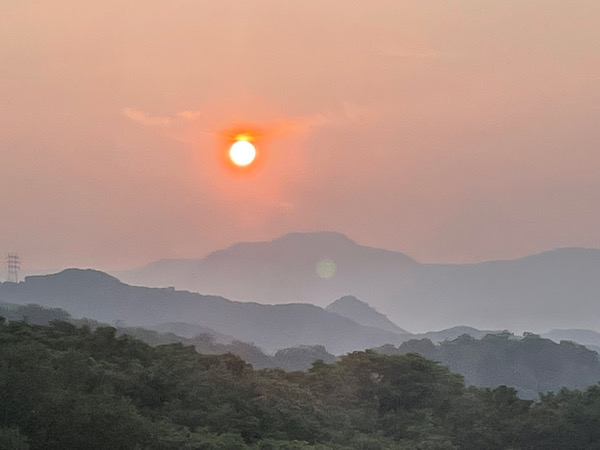 藻岩山からの夕日